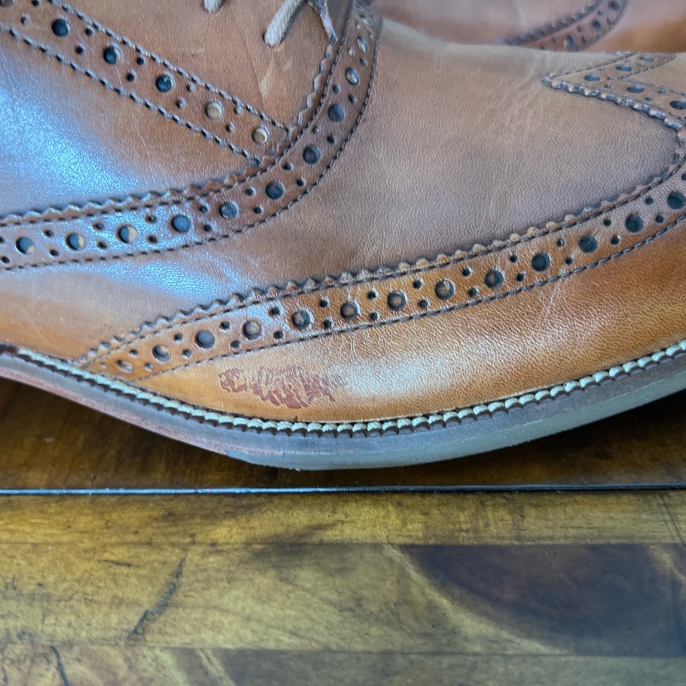 Cole Haan Brown Leather Oxfords - Picture 4 of 9
